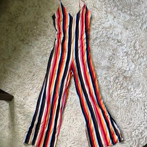 Colorful Striped Jumpsuit